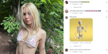 Aleyna Tilki kendisine küçük gelen bikiniyle poz verdi, herkes fiziğine dikkat çekti