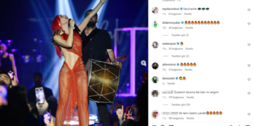 Gülşen yine çok iddialı! Bu sefer de transparan elbisesiyle sahneye çıktı