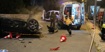 Kızılcık Şerbeti dizisinin sezon finalindeki kaza sahnesinin kamera arkası görüntüsü çıktı