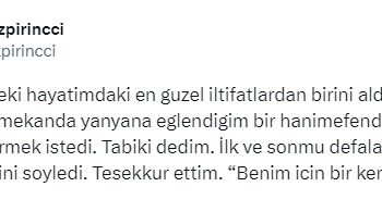 Özge Özpirinçci, kendisine küfür etmesini isteyen hayranının isteğini geri çevirmedi
