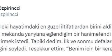 Özge Özpirinçci, kendisine küfür etmesini isteyen hayranının isteğini geri çevirmedi
