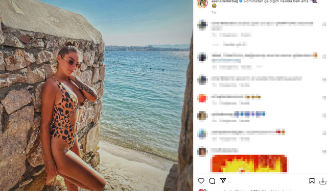 Performansı ve kavgalarıyla Survivor'a damga vuran Asena Demirbağ, mayolu pozuyla hayran bıraktı