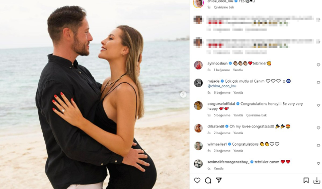 Serdar Ortaç'ın eski eşi Chloe Loughnan, sevgilisinden evlilik teklifi aldı