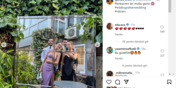 Taze damat Hakan Sabancı aileye girdi! Sevgilisi Hande Erçel'in ablası ve eniştesiyle poz verdi