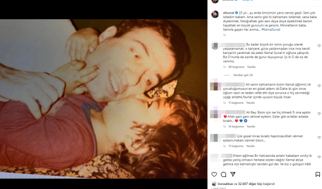 Ali Sunal'dan duygulandıran Kemal Sunal paylaşımı: Ömrümün yarısı sensiz geçti