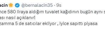 Berna Laçin, tuvalet kağıdına yapılan zamma tepki gösterdi: Piyasa sapıttı