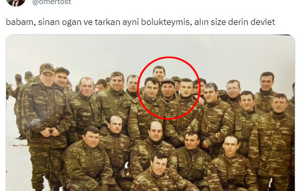 Birlikte bedelli askerlik mi yaptılar? Tarkan ve Sinan Oğan'ın yan yana geldiği fotoğraf ortalığı karıştırdı