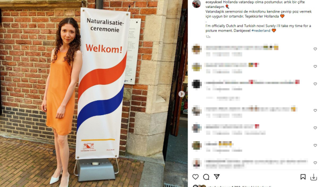 Ece Yüksel, çifte vatandaş oldu