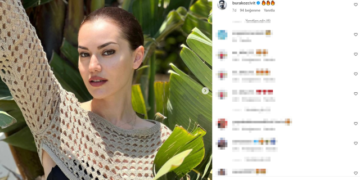 Hamilelik kilolarından kurtulan Fahriye Evcen peş peşe bikinili pozla verdi