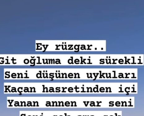 Oğlunun ölümüyle yıkılan Alişan'ın annesi Suzan Tektaş'tan yürek sızlatan paylaşım
