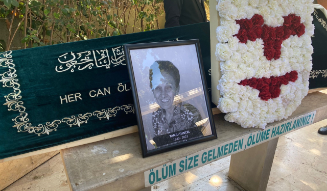 Sanatçı Tanju Tuncel son yolculuğuna uğurlandı