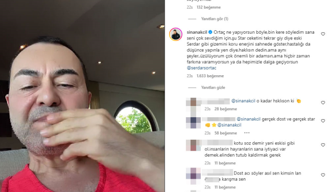 Sinan Akçıl, takipçileriyle dertleşen Serdar Ortaç'a öfkelendi: Hepimizle dalga geçiyorsun