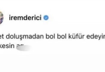 Threads uygulamasına üye olan İrem Derici, ilk paylaşımında Elon Musk'a küfretti