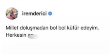 Threads uygulamasına üye olan İrem Derici, ilk paylaşımında Elon Musk'a küfretti