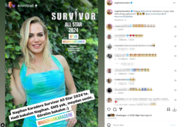 4. kez Survivor'a katılmaya hazırlanan Nagihan Karadere'den Acun Ilıcalı'nın 'Meydan senin' sözüne cevap