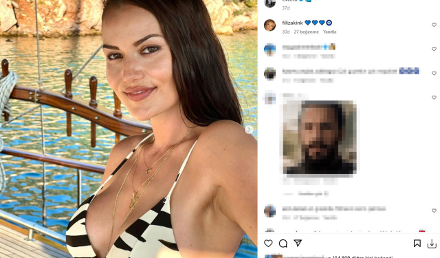 7 ay önce doğum yapan Fahriye Evcen eski formuna kavuştu! Peş peşe bikinili pozlar verdi