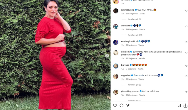 Anne olmak için gün sayıyor! İşte 7 aylık hamile Ezgi Mola'nın son hali