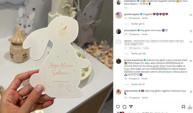 Annelik heyecanı yaşayan Nazlı Sabancı'dan ilk paylaşım geldi