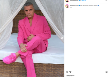 Barbie akımına uyarak tepede tırnağa pembe giyinen Berdan Mardini alay konusu oldu