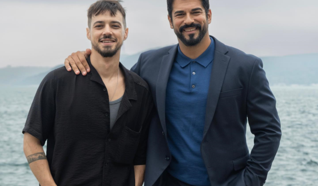 Berber filminde başrolü paylaşan Mert Yazıcıoğlu ve Burak Özçivit'ten ilk kare geldi