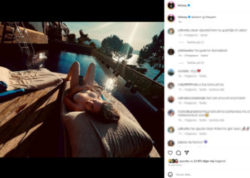 Bikinisiyle sere serpe uzanarak poz veren Farah Zeynep Abdullah, fiziğiyle büyüledi