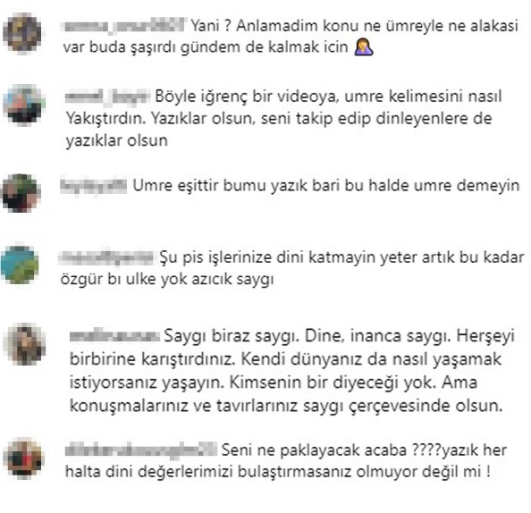 Bikiniyle dans ettiği videoyu 'Benden sonra umre' notuyla paylaşan Tuğba Ekinci'ye tepki yağıyor