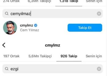 Cem Yılmaz, Ezgi Mola'yı Instagram'da takipten çıkardı