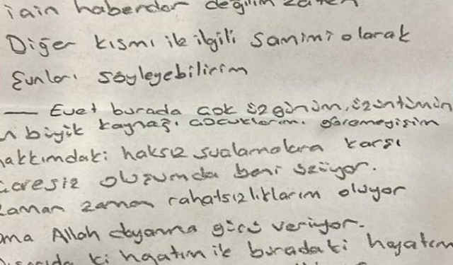 Cezaevindeki Dilan Polat mektup gönderdi: Suçlamalar karşısında çaresizim, çok üzgünüm