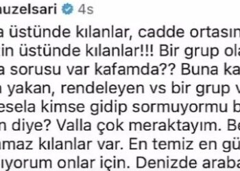Didem Uzel, denizde namaz kılan kişiye tepki: Kimse gidip sormuyor mu bu kişilere neden diye?