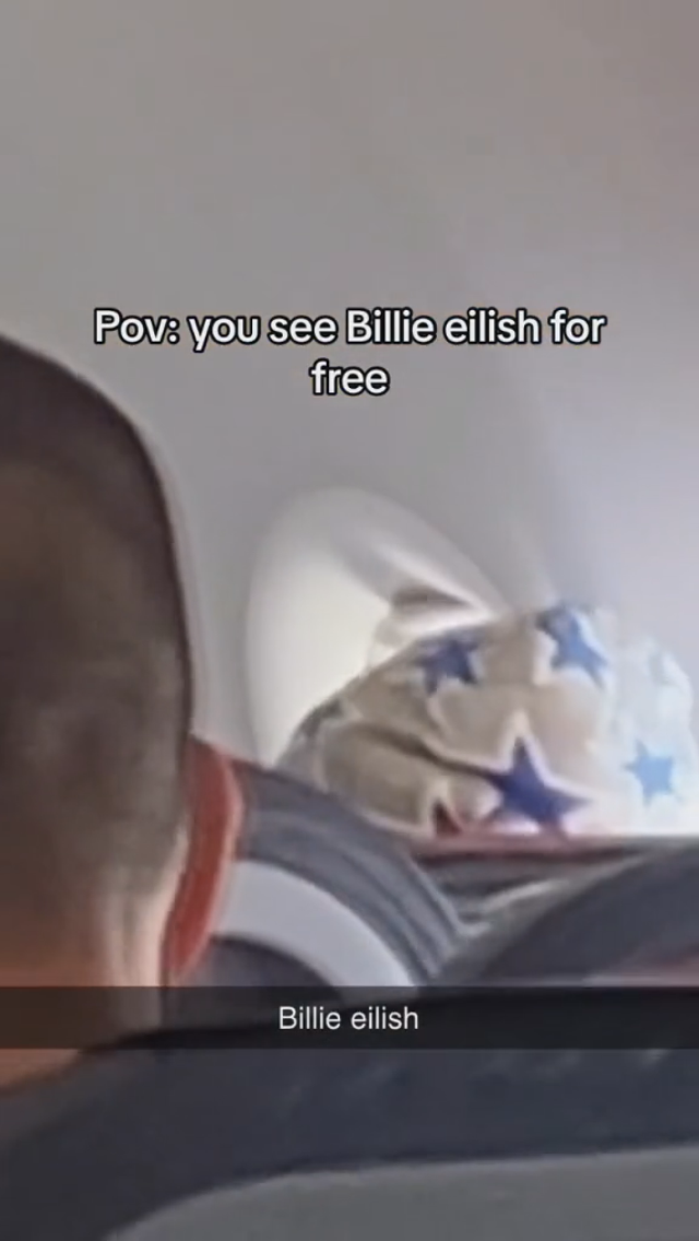 Dünyaca Ünlü Şarkıcı Billie Eilish, tarifeli uçakta görüntülendi