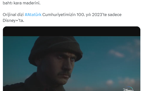 Eda Ece, Atatürk dizisini yayınlamayan Disney Plus'a tepkisiz kalmadı