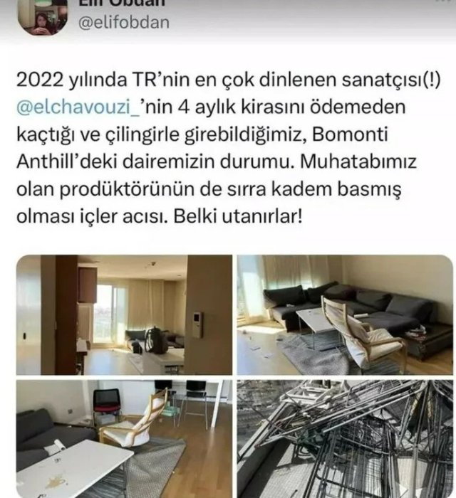 Ev sahibi, ünlü rapçi Uzi'yi ifşa ederek isyan etti: 4 aylık kirasını ödemeden kaçtı