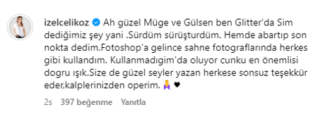 Filtrenin dozunu kaçırıp dillere düşen İzel'e, takipçileri böyle sahip çıktı