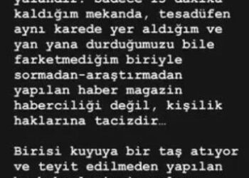 Haklarındaki aşk iddiasını yalanlayan Dilan Çiçek Deniz'in imalı paylaşımına Oğuzhan Koç'tan karşılık gecikmedi
