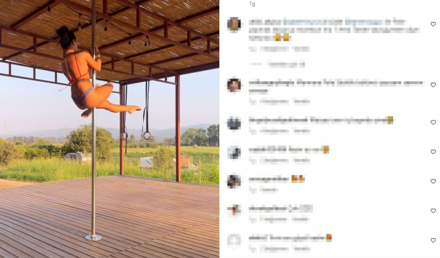 Hepsi Grubu'nun eski solisti Yasemin Yürük'ten bikinili direk dansı