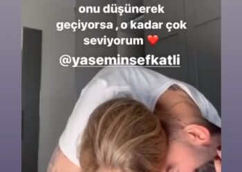 İdo Tatlıses, doğum gününde eşi Yasemin Şefkatli'yi öpücüklere boğdu