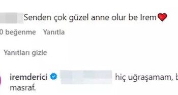 İrem Derici'den 'Senden güzel anne olur' yorumuna cevap: Uğraşamam boşa masraf