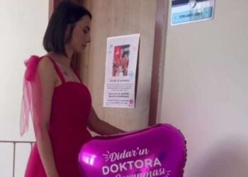 Ankara Gazi Üniversitesi’nde şaşırtan ‘tez savunması’ görüntüleri: Balonlar, çiçekler, elbiseler…