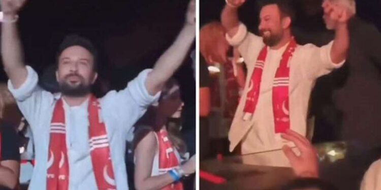 Filenin Sultanları’nı yalnız bırakmadı: Tarkan’dan şampiyonluk kutlamasında tribünde ‘Erik Dalı’ performansı