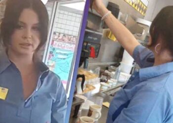 Dünyaca ünlü yıldız Lana Del Rey waffle dükkanında çalışmaya başladı