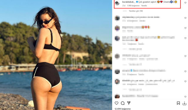 Leyla Tanlar, sevgilisi Burak Dakak'ın 'Silsene' uyarısı üzerine bikinili paylaşımını kaldırdı