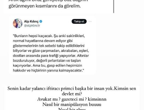 Nez Demir, fenomenlerin mal varlıklarını sıralayan Alp Kılınç'ı ifşa etti: 12 evi 1 arabası var