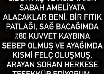 Oyuncu Tuğçe Özbudak kısmi felç geçirdi! Ameliyat öncesi sevenlerinden dua istedi
