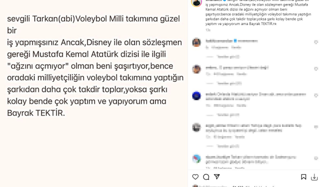 Sinan Akçıl, Disney Plus'ın kararına sessiz kalan Tarkan'ı hedef aldı: Ağzını açmıyorsun