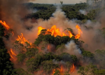 Sosyal medyada gündem olan yangın fotoğrafı! Herkes aynı ünlü ismi görüyor
