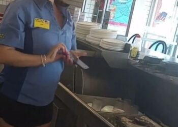 Ünlü şarkıcı Lana Del Rey, garsonluk yaparken görüntülendi