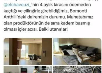 Uzi, kirayı ödemeyerek kaçtığını iddia eden ev sahibine gözdağı verdi: Bu görüntüleri yargıya taşıyalım