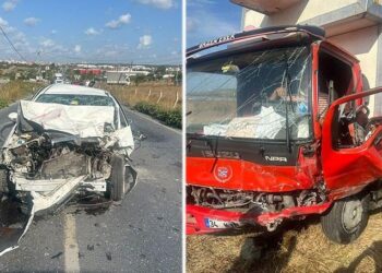 Hatalı sollama kaza getirdi: 3 yaralı