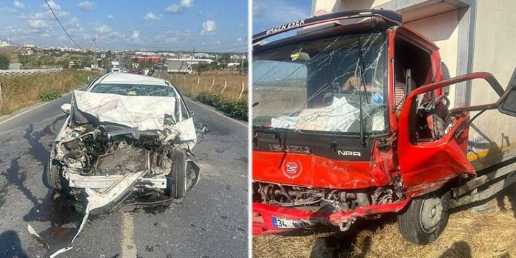 Hatalı sollama kaza getirdi: 3 yaralı