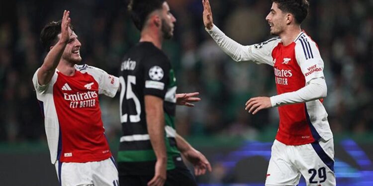 (ÖZET) Sporting-Arsenal maç sonucu: 1-5 (UEFA Şampiyonlar Ligi)
